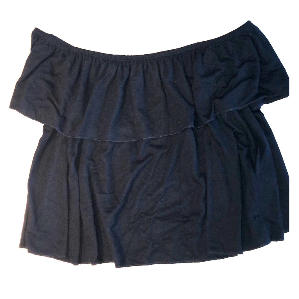 Black off the shoulder top